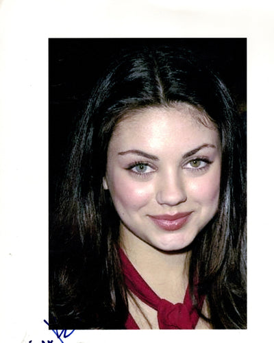 Mila Kunis Autographed Signed 8x10 Young Close-up Photo