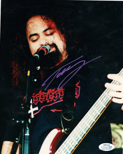 Tony Campos Autographed Signed 8x10 Static-X Bass Player Photo Fear Factory
