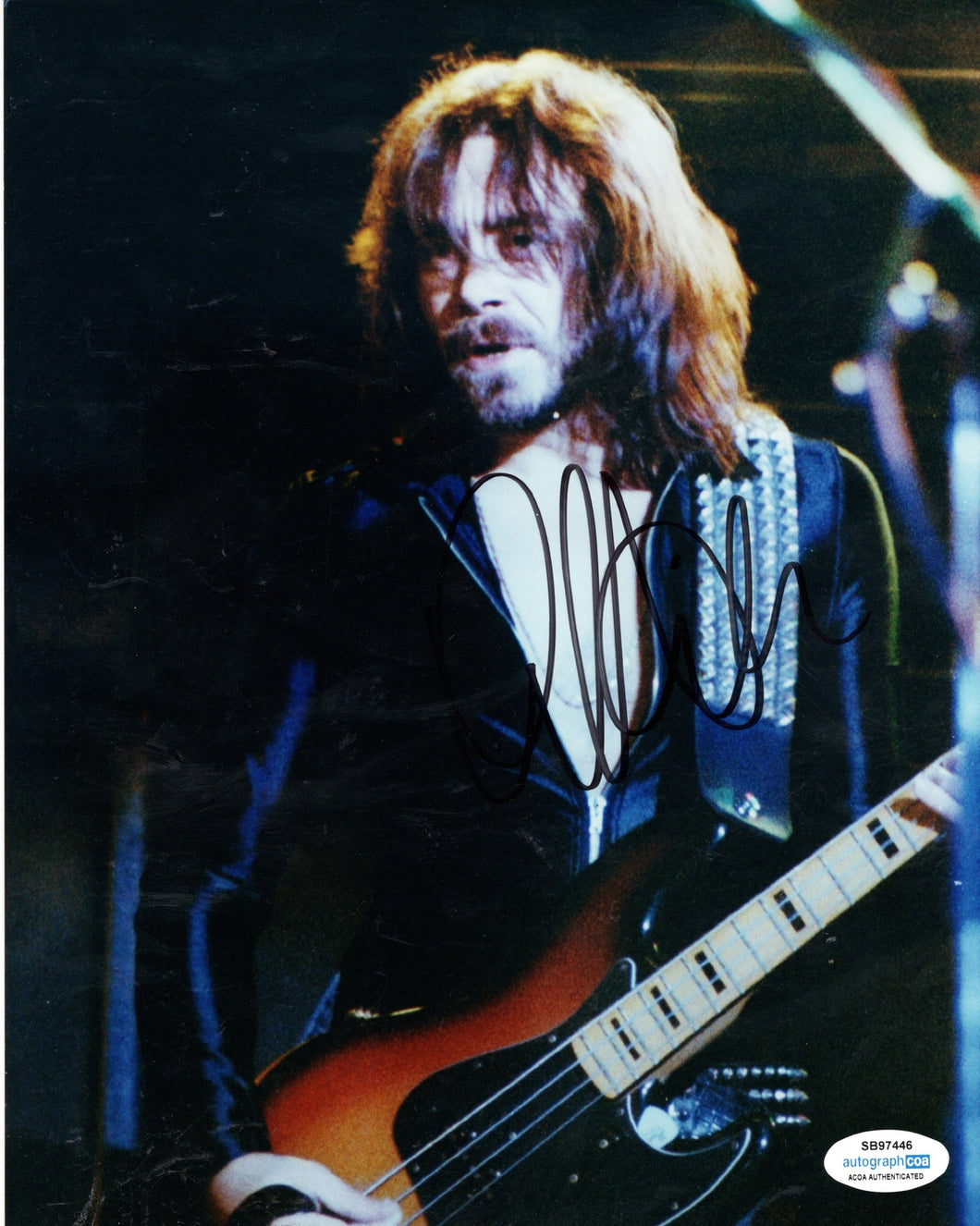 Ian Hill Autographed Signed 8x10 Judas Priest Bass Guitar Photo