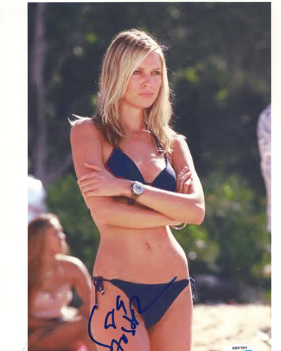 Sara Foster Autographed Signed 8x10 Blonde Model Bikini Photo 90210