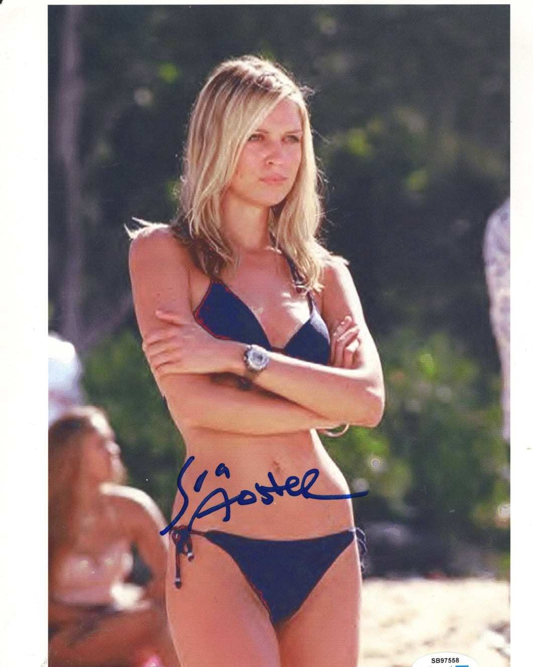Sara Foster Autographed Signed 8x10 Swimsuit Model Photo