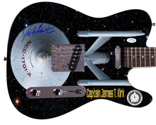 Load image into Gallery viewer, William Shatner Autographed Star Trek U.S.S. Enterprise Custom Graphics Guitar
