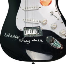 Load image into Gallery viewer, Buddy Guy Autographed Black Fender Stratocaster Guitar w His COA ACOA
