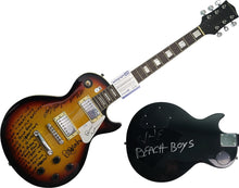 Load image into Gallery viewer, The Beach Boys Autographed Guitar w Good Vibrations Lyrics Exact Proof
