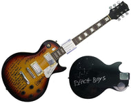 The Beach Boys Autographed Guitar w Good Vibrations Lyrics Exact Proof