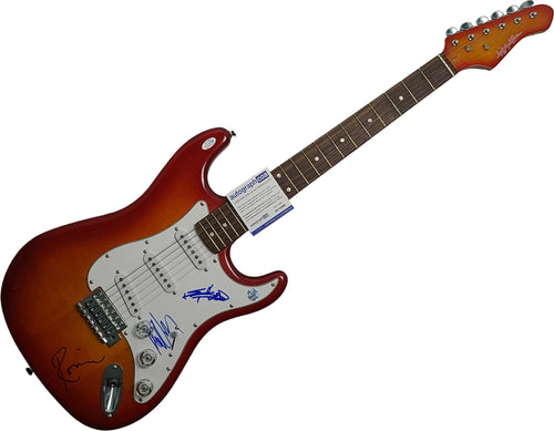 The Rolling Stones Autographed Autograph Pros Cherryburst Guitar