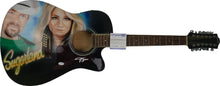 Load image into Gallery viewer, Sugarland Jennifer Nettles Autographed Hand Airbrushed Acoustic-Electric Guitar
