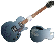 The Beach Boys Autographed Guitar w Surfin USA Lyrics Exact Proof