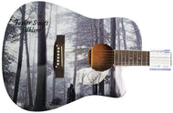 Taylor Swift Autographed Signed Custom Folklore Graphics Acoustic Guitar