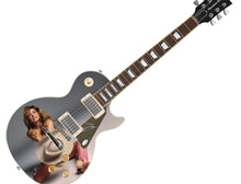 Load image into Gallery viewer, Shania Twain Signed Nude w Cowboy Hat n Pink Leather Boots Graphics Guitar
