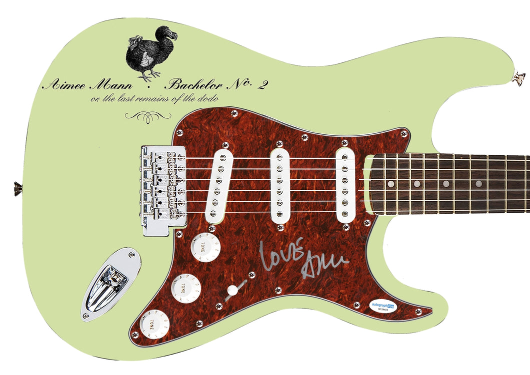 Aimee Mann Signed 1/1 Bachelor No. 2 Custom Graphics Guitar