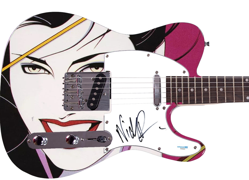 Duran Duran Nick Rhodes Autographed 1/1 Rio LP Custom Graphics Guitar
