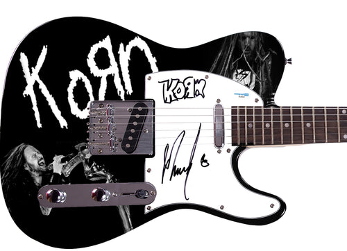 KoRn Munky Autographed 1/1 Custom Graphics Guitar w Logo Sketch
