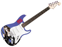 Load image into Gallery viewer, Avril Lavigne Autographed &quot;Guitar Godess&quot; Custom Graphics Guitar ACOA
