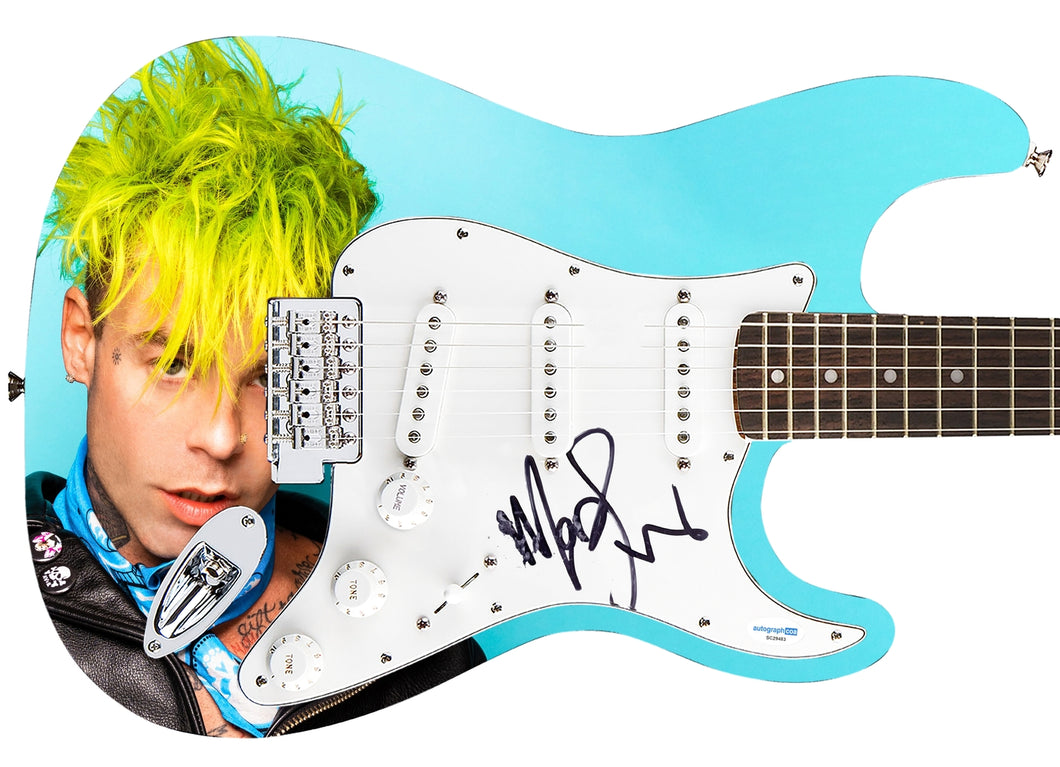 Mod Sun Autographed 1/1 Custom Graphics Guitar Avril Lavigne