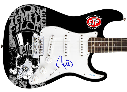 Robert Deleo Autographed Stone Temple Pilots Custom Graphics Guitar