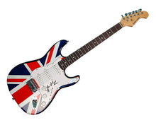 Load image into Gallery viewer, Sex Pistols Glen Matlock Signed British Flag Custom Graphics Guitar. ACOA
