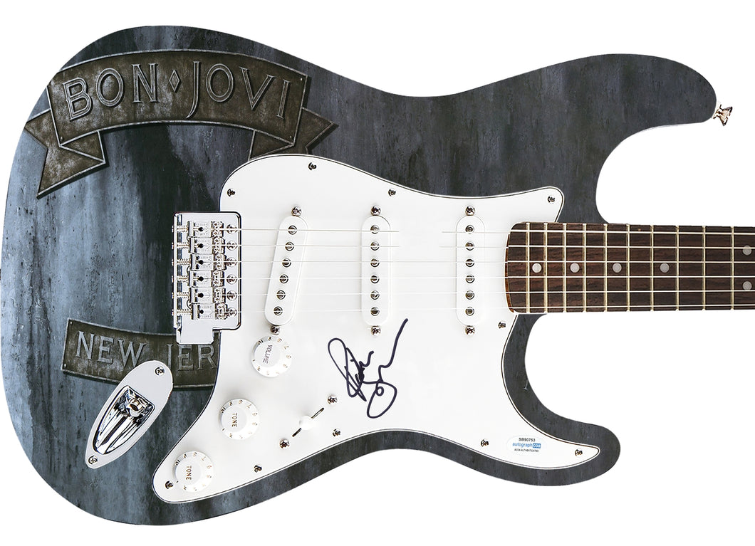 Richie Sambora Bon Jovi Signed 1/1 Fender New Jersey Album Graphics Guitar