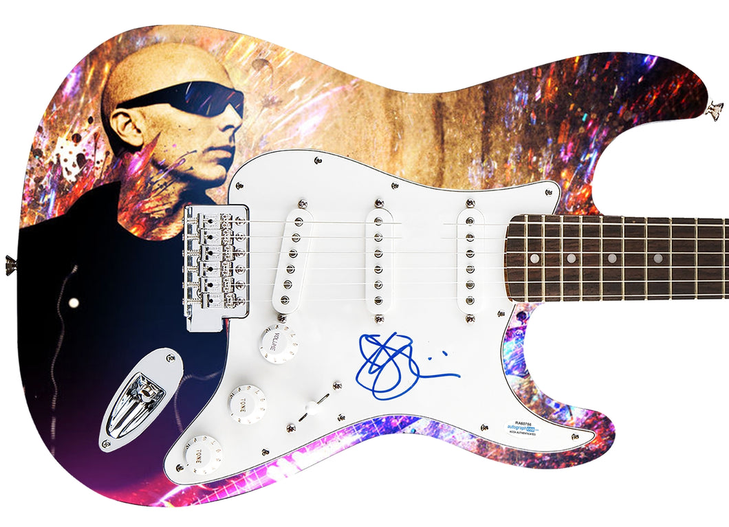 Joe Satriani Autographed Signed Custom Graphics Guitar