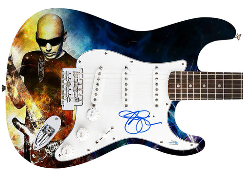 Joe Satriani Autographed Signed Custom Graphics Guitar