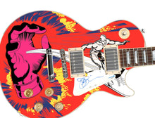 Load image into Gallery viewer, Joe Satriani Autographed &quot;Surfin w The Aliens” Lp Cd Custom Graphics Guitar
