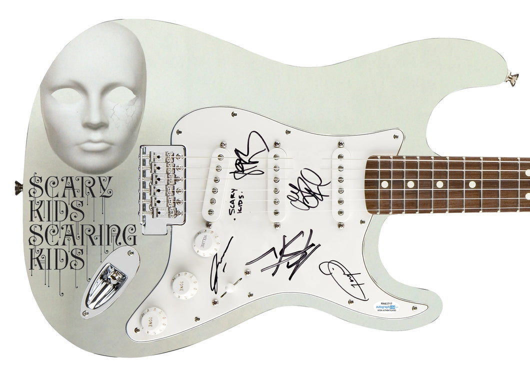 Scary Kids Scaring Kids Autographed Signed Photo Graphics Guitar