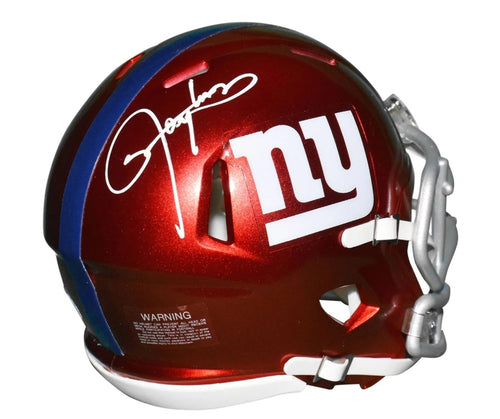 Lawrence Taylor Signed NY Giants Flash Speed Mini Football Helmet JSA Witness