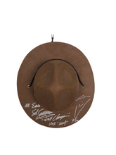 Load image into Gallery viewer, Sgt. Slaughter Autographed Drill Sergeant Hat w Display Stand 4 Quotes &amp; Sketch
