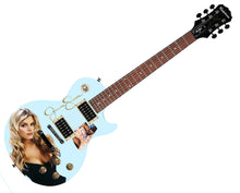 Load image into Gallery viewer, Jessica Simpson Epiphone Signed Custom Photo Graphics Guitar ACOA
