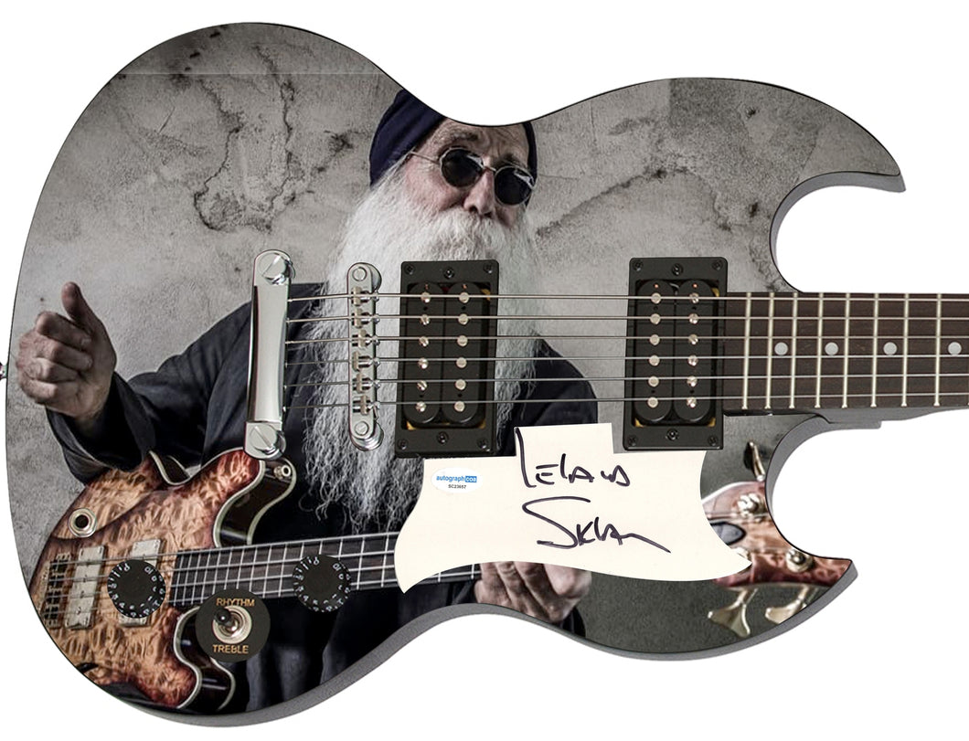 Leland Sklar Autographed Custom 1/1 Graphics Guitar Judas Priest