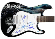 Slipknot Autographed Signed 1/1 Fender Graphics Guitar Exact Video Proof