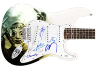 Slipknot Autographed Signed 1/1 Fender Graphics Guitar Exact Video Proof