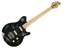 Load image into Gallery viewer, Slipknot Autographed Sterling Music Man Sub AX4 Series Black Quilted Electric Guitar
