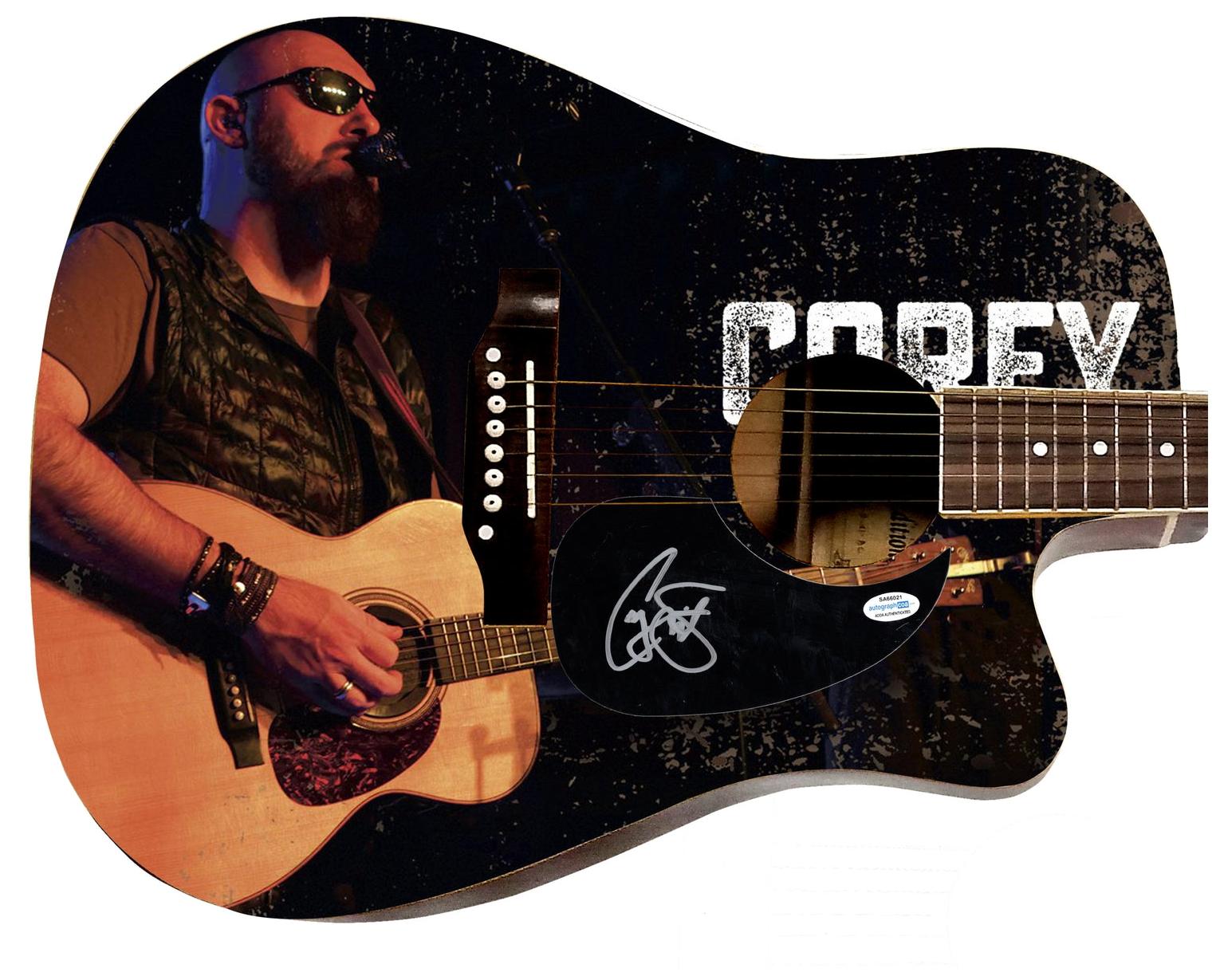 Corey Smith Autographed 1/1 Custom Graphics Photo Guitar – Autograph ...