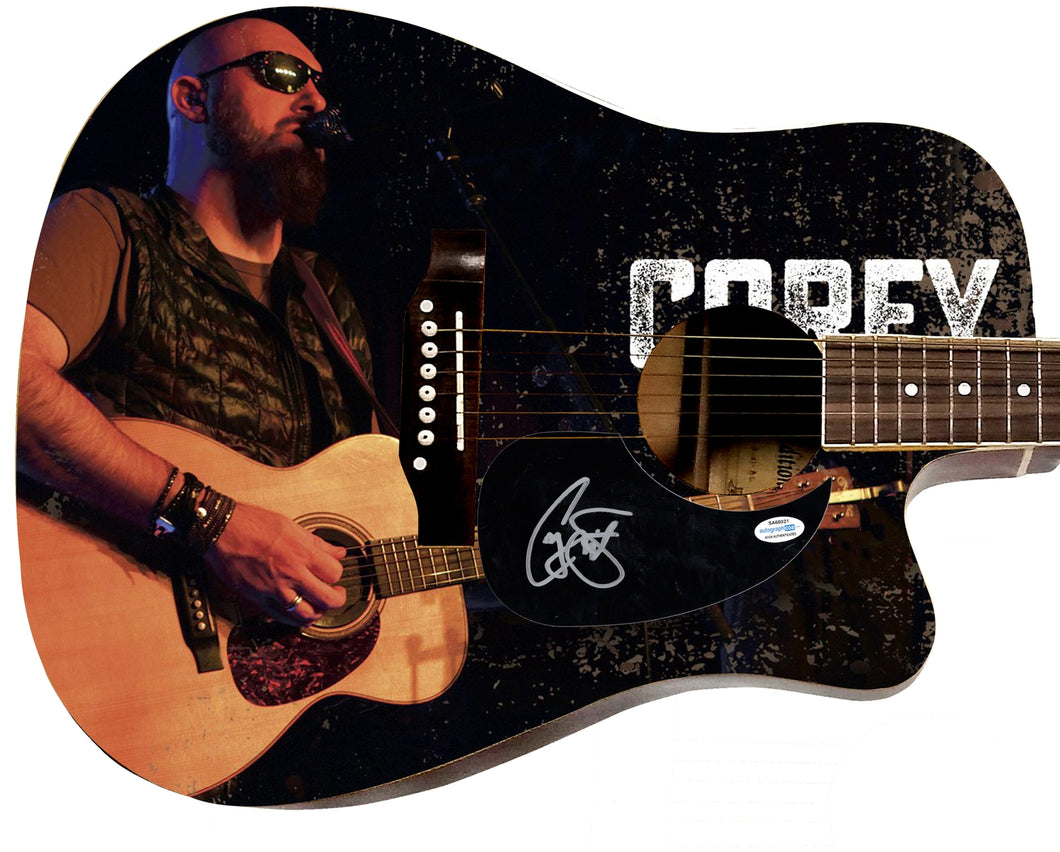 Corey Smith Autographed 1/1 Custom Graphics Photo Guitar