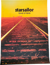 Load image into Gallery viewer, Starsailor Autographed 18x24 Love Is Here Album Lp Cd Poster
