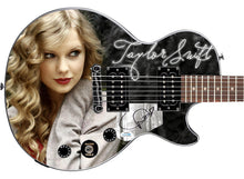 Load image into Gallery viewer, Taylor Swift Autographed Epiphone 1/1 Custom Graphics Guitar
