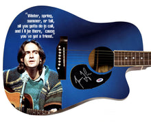 Load image into Gallery viewer, James Taylor Autographed Custom Graphics 1/1 Acoustic Guitar
