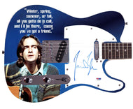 James Taylor Signed You’ve Got A Friend Graphics Photo Guitar