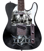 Load image into Gallery viewer, Tesla Band Autographed Custom Graphics Guitar
