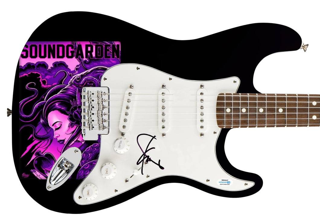Soundgarden Kim Thayil Autographed Signed 1/1 Custom Graphics Photo Guitar