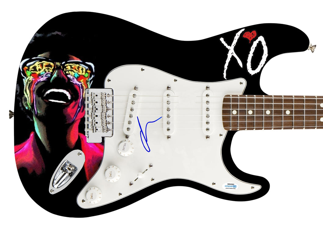The Weeknd Autographed Signed Photo Graphics Guitar