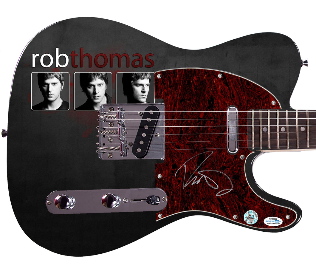 Rob Thomas Matchbox Twenty Signed Triple Threat Custom Graphics Guitar