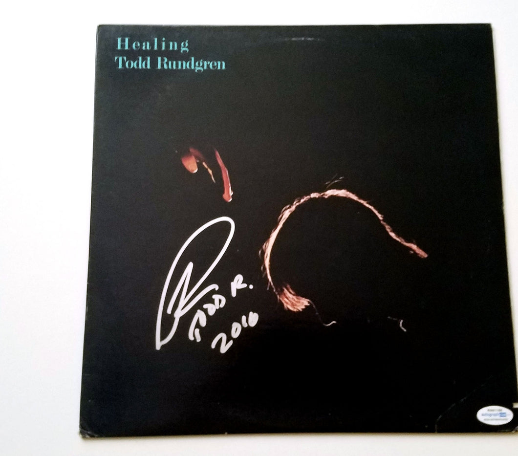 Todd Rundgren Autographed Signed Healing Album LP