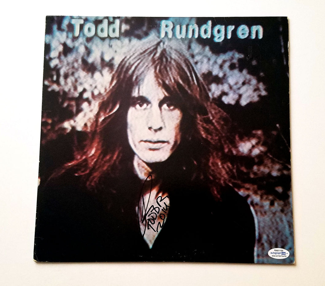 Todd Rundgren Autographed Signed Album Cover