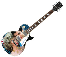 Load image into Gallery viewer, John Travolta Grease Autographed Custom Graphics 1/1 Photo Guitar ACOA
