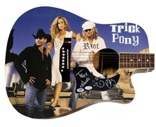 Load image into Gallery viewer, Trick Pony Autographed 1:1 Signature Edition Graphics Photo Guitar

