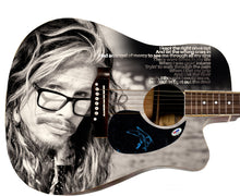 Load image into Gallery viewer, Aerosmith Steven Tyler Autographed 1:1 Graphics Photo Guitar
