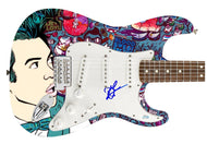 Panic! At The Disco Brendon Urie Signed 1/1 Custom Graphics Photo Guitar