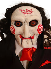 Load image into Gallery viewer, Tobin Bell Autographed Saw Jigsaw Billy Puppet Doll with Tricycle BAS Witness
